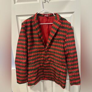Stylish Red and Green Blazer